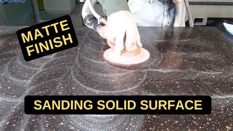 how to sand and polish corian countertops